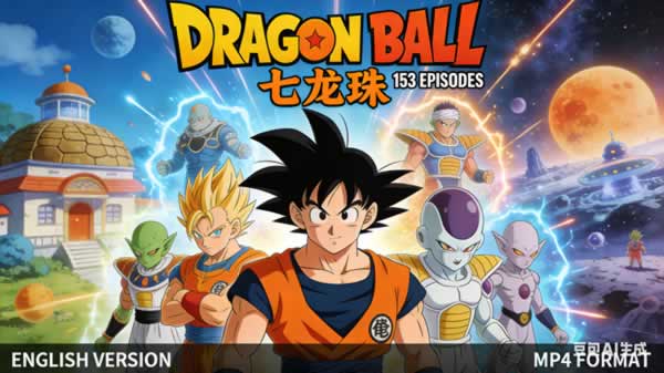 《dragon Ball 七龙珠》英文版153集全 Mp4全套下载